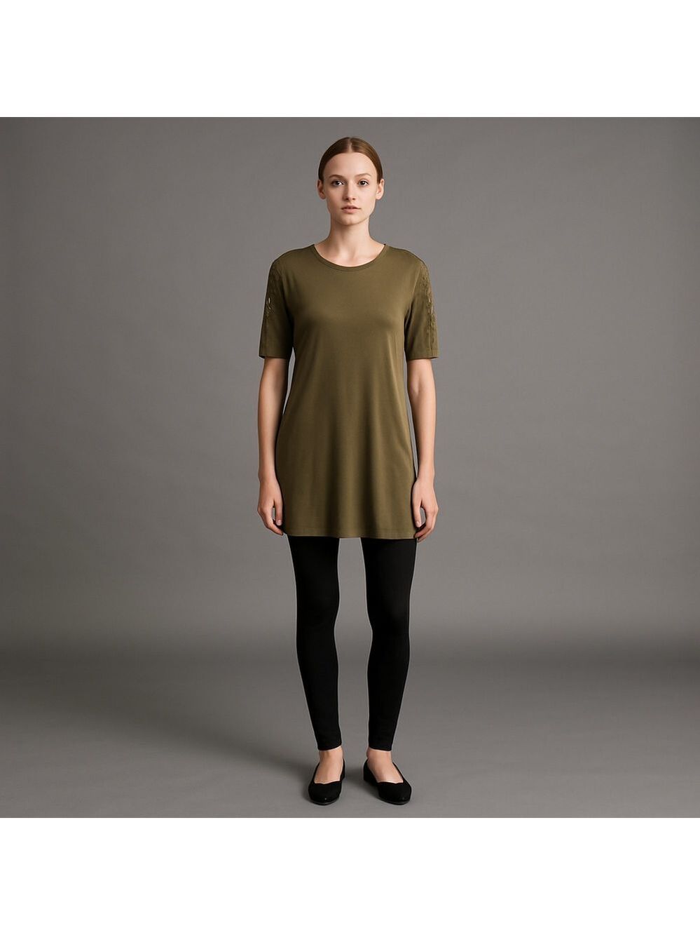 Old Navy Olive Green Blouse Size Medium
